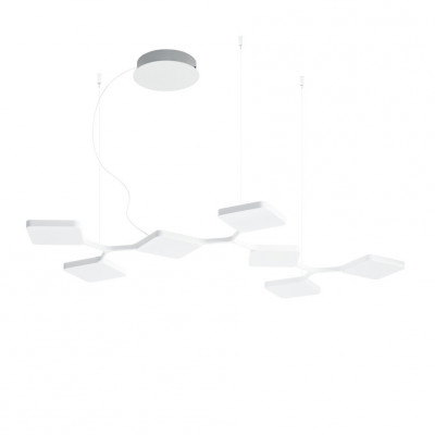 Stilnovo - Quad - Quad P7 SP LED - Design chandelier with seven lights - White - LS-LL-8520 - Warm white - 3000 K - Diffused