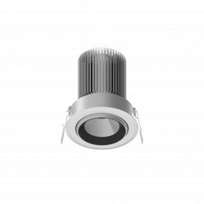 tech-LAMP - Adjustable spotlights - Antir Cob 12,5W FA Round - Adjustable Round recessed spotlight 12,5W - Beton light grey