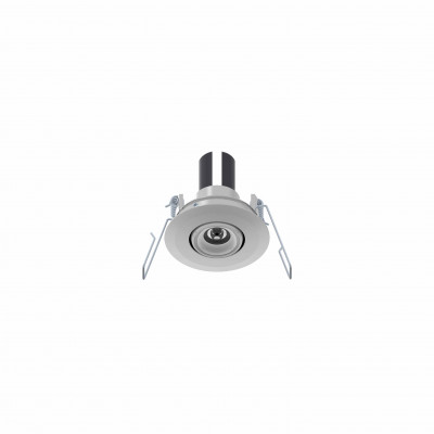 tech-LAMP - Adjustable spotlights - Giovo 1,7W FA Round - Adjustable Round recessed spotlight 1,7W - Beton light grey