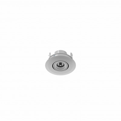 tech-LAMP - Adjustable spotlights - Giovo 1W Wall FA Round - Adjustable Round recessed spotlight 1W - Beton light grey