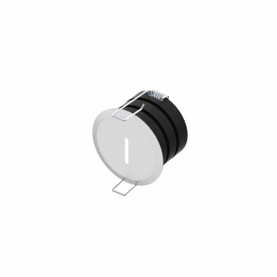 tech-LAMP - Asymmetric spotlights - Cit FA Round - Asymmetrical Round recessed spotlight 1,7W - Beton light grey - Thin°