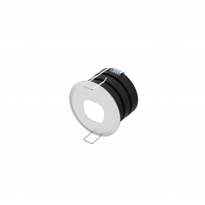 tech-LAMP - Asymmetric spotlights - Miara FA Round - Asymmetrical Round recessed spotlight 1,7W - Beton light grey - 