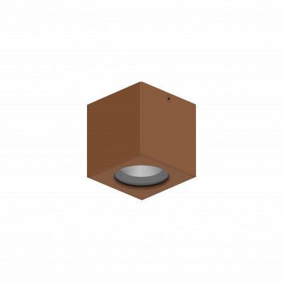 tech-LAMP - Ceiling lamps - Astig Cob Small PL Square - Squared Ceiling light 12,5W - Cor-ten steel
