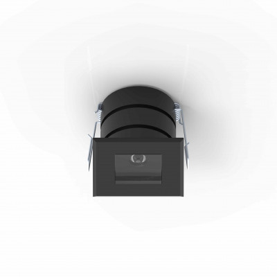 tech-LAMP - Drive-over/walkable spotlights - Piron FA Square - Driveable recessed squared spotlight 1,7W - Black RAL 9005