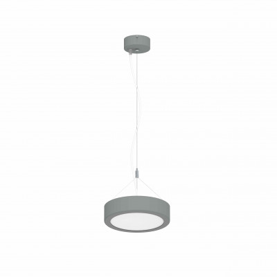 tech-LAMP - Pendant lamps - Nea H SP Round - Chandelier warm white 17W - Black grey RAL 9006 embossed - LS-01-316610520 - Natural white - 4000 K - Diffused