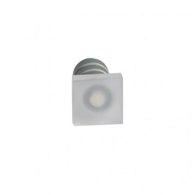 tech-LAMP - Recessed spotlights - Are Ip44 FA Square - Recessed squared spotlight 1W - Transparent - Diffused
