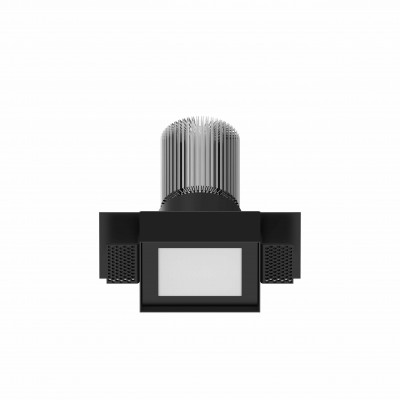 tech-LAMP - Retractable spotlights - Antaran Cob 12,5W Trimless Sd FA Round - Round recessed spotlight 12,5W - Black RAL 9005 - Diffused