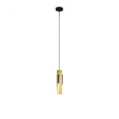 Tooy - Thula & Excalibur - Excalibur SP 1L - Design chandelier - Black / brass - LS-TO-559.21.C74-C41 - Super warm - 2700 K - Diffused