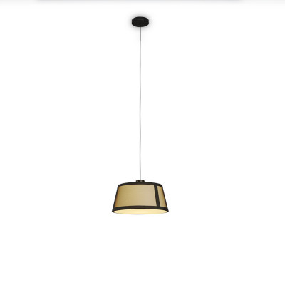 Tooy - Lantern - Lilly SP 50 - Chandelier with fabric lampshade - Texture black - LS-TO-558.25.C74