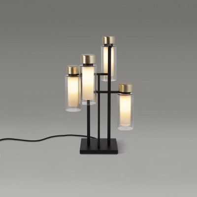 Tooy - Osman & Quadrante - Osman TL 4L - Design table lamp - Crystal/Brass - LS-TO-560.34.C2-C41