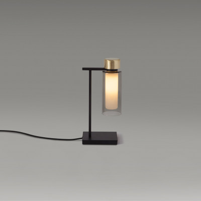 Tooy - Osman & Quadrante - Osman TL - Metal and glass table lamp - Crystal/Brass - LS-TO-560.31.C2-C41