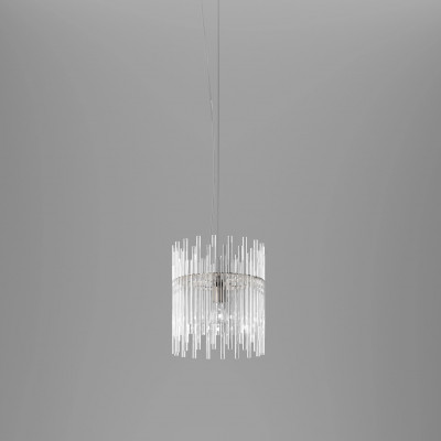Vistosi - Diamond - Diadema SP 30 A D1 LED - One light chandelier with decentralized attachment - Crystal/Bronze - Diffused