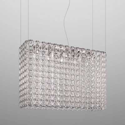 Vistosi - Giogali - Giogali SP RE1 - Design chandelier - Gray / silver - LS-VI-GIOGASPRE1000CR-CRAGE271CE