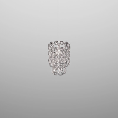 Vistosi - Giogali - Minigiogali SP 25 - Design chandelier - Gray / silver - LS-VI-MGIOGSP25-000CR-CRAGG9-1CE