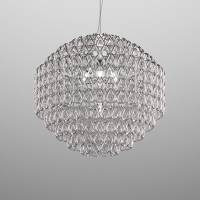 Vistosi - Giogali - Minigiogali SP 85 - Design chandelier - Gray / silver - LS-VI-MGIOGSP85-000CR-CRAGE271CE