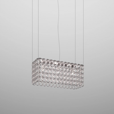 Vistosi - Giogali - Minigiogali SP RE2 - Design chandelier - Gray / silver - LS-VI-MGIOGSPRE2000CR-CRAGE271CE
