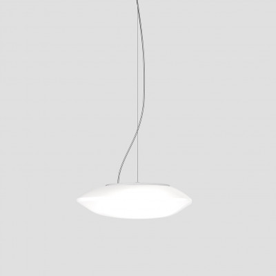 Vistosi - Implode - Modulor SP L E27 - White glass suspension lamp - Satin white - LS-VI-MODULSP000G00BO-BCSTE271CE