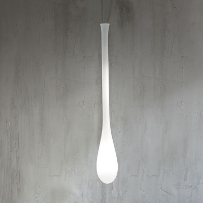 Vistosi - Light Long - Lacrima SP L - Design chandelier - Glossy white - LS-VI-SPLACRIGBCNI