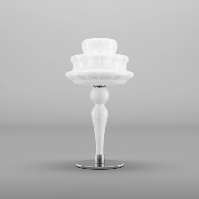 Vistosi - Novecento - Novecento TL - Classic table lamp - White - LS-VI-NOVECLT000000CR-BCRI14E1CE