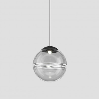 Vistosi - Poc - Oro SP 25 LED - Chandelier with sphere diffusor - Charcoal/White - Diffused