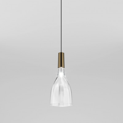 Vistosi - Retrò - Scintilla SP LED - Modern chandelier - Crystal/Bronze - Diffused