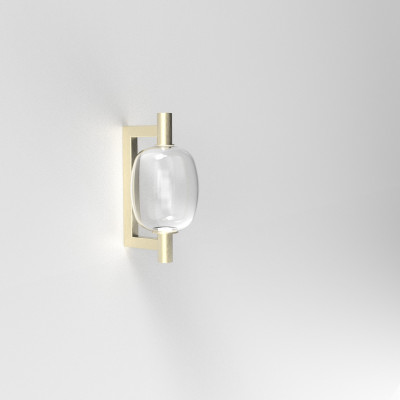 Vistosi - Riflesso - Riflesso AP - Blown glass wall light - Crystal/Gold - LS-VI-RIFLEAP000PCCBKSCRTRL221CE - Super warm - 2700 K - Diffused