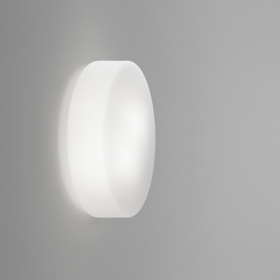 Vistosi - Sogno - Sogno AP PL 42 - Wall lamp/ceiling light in white glass - Satin white - LS-VI-SOGNOPP42-000BC-BCSTE272CE