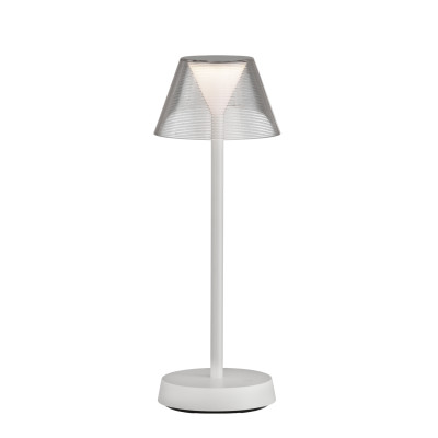 ACB - Lampes modernes - Asahi TL LED - Lampe de table rechargeable - Blanc opaque - LS-AC-S81900B - Blanc chaud - 3000 K - 60°