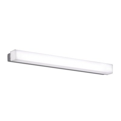 ACB - Éclairage de salle de bains - Box AP 59 LED - Applique de salle de bain - Argent / opalin - Diffuse
