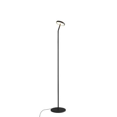 ACB - Lampes modernes - Corvus PT LED - Lampadaire avec diffuseur orientable en métal - Noir - LS-AC-H3945000N - Blanc chaud - 3000 K - 120°
