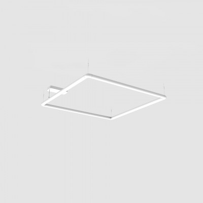 Artemide - Minimalism - Alphabet Of Light Square 120 SP - Lampe suspension carrée - Blanc - LS-AR-1430010A - Blanc chaud - 3000 K - Diffuse