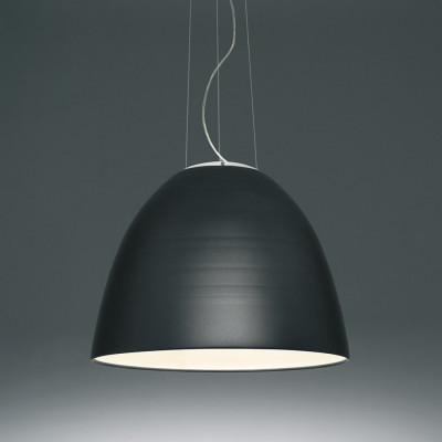 Artemide - Nur - Nur 1618 SP LED - Lampe suspendue design en forme de dôme - Anthracite - LS-AR-A243200 - Blanc chaud - 3000 K - Diffuse