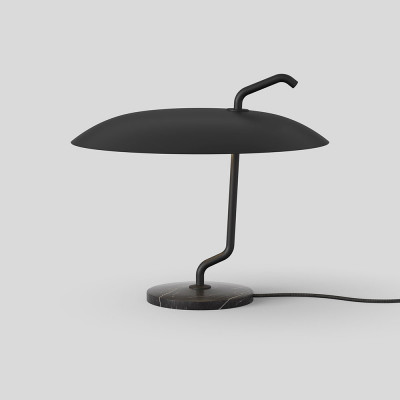 Astep - Astep Table - Model 537 TL - Lampe de table vintage - Noir - LS-AS-T09-T21-00BB