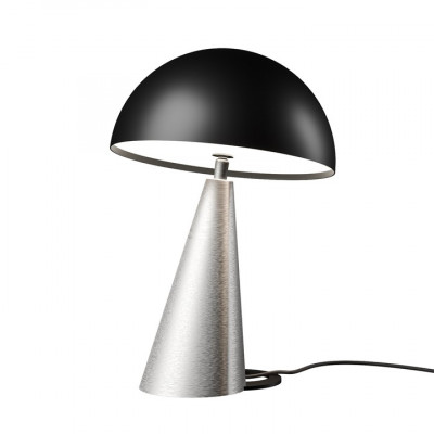 Elesi Luce - Office - Imperfetto TL S LED - Lampe de table avec dimmer - Aluminium/Noir - Diffuse