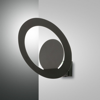 Fabas Luce - Decorative - Hector AP - Applique murale LED moderne - Noir - LS-FL-3664-21-101 - Blanc chaud - 3000 K - Diffuse