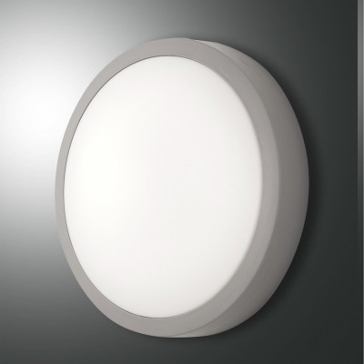 Fabas Luce - Geometric - Axel AP PL M LED - Plafonnier d'extérieur - Blanc - LS-FL-3524-65-131 - Blanc chaud - 3000 K - Diffuse