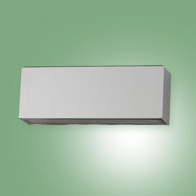 Fabas Luce - Geometric - Trigg AP LED - Lampe murale rectangulaire - Argent - LS-FL-6786-02-844 - Blanc chaud - 3000 K - Diffuse