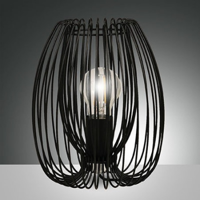 Fabas Luce - La Mia Luce - Camp TL S - Lampe de table avec diffuseur en métal - Noir - LS-FL-3677-34-101