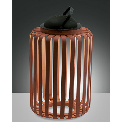 Fabas Luce - Natural Essence - Clamp TL - Lampe nomade d'extérieur - Noyer - LS-FL-3741-30-130 - Blanc chaud - 3000 K - Diffuse