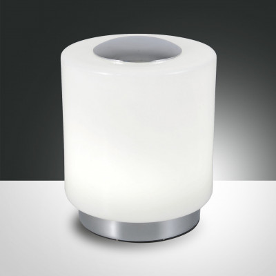 Fabas Luce - Night - Simi TL LED - Lampe de table - Chrome - LS-FL-3257-30-138 - Blanc chaud - 3000 K - Diffuse