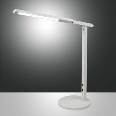 Fabas Luce - Shank - Ideal TL LED - Lampe de bureau à bras réglable - Blanc - LS-FL-3550-30-102 - Blanc chaud - 3000 K - Diffuse