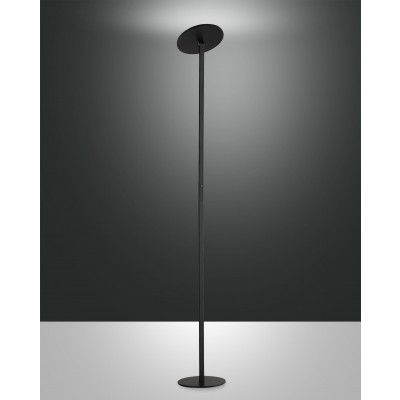 Fabas Luce - Shank - Regina 1L PT LED - Lampadaire avec diffuseur orientable en métal - Noir - LS-FL-3551-12-101 - Dynamic White - Diffuse