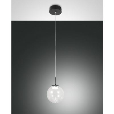 Fabas Luce - Soft - Ariel SP 1L S - Suspension avec diffuseur à sphère - Transparent - LS-FL-3770-40-372 - Dynamic White - Diffuse