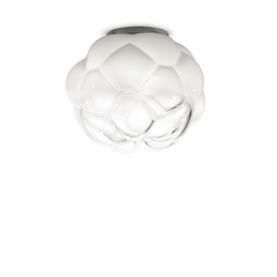 Fabbian - Cloudy&Armilla - Cloudy PL LED L - Plafonnier LED - Blanc brillant - LS-FB-F21E02-71 - Blanc chaud - 3000 K - Diffuse