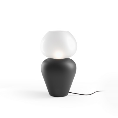 Fabbian - Eyes - Puppy TL - Lampe de table avec diffuseur en verre - Noir/Blanc - LS-FB-F62B01-02
