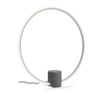 Fabbian - Lens&Olympic - Olympic TL LED - Lampe de table avec diffuseur circulaire - Blanc - LS-FB-F45B01-01 - Blanc chaud - 3000 K - Diffuse