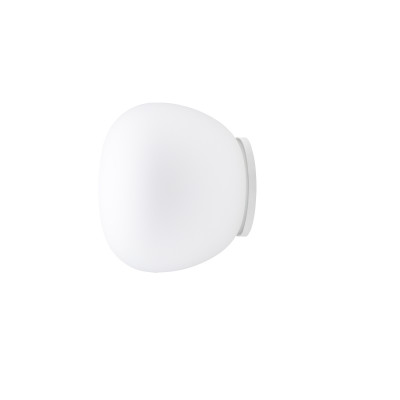 Fabbian - Lumi - Lumi Mochi AP PL LED S - Applique/plafonnier en verre soufflé - Blanc - LS-FB-F07G35-01 - Blanc chaud - 3000 K - Diffuse