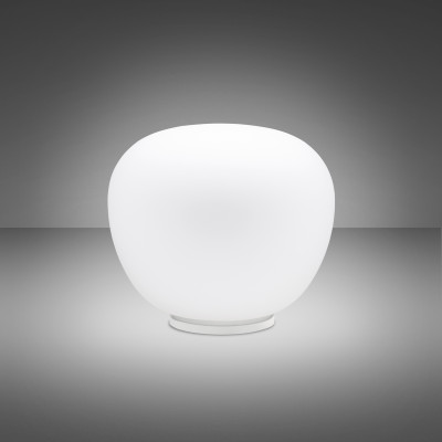Fabbian - Lumi - Lumi Mochi TL LED M - Lampe de table en verre blanc - Blanc - LS-FB-F07B43-01 - Blanc chaud - 3000 K - Diffuse