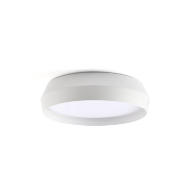 Faro - Indoor - Iris - Shoku AP PL S - Applique design ronde petite taille - Blanc - LS-FR-64277 - Très chaud - 2700 K - Diffuse