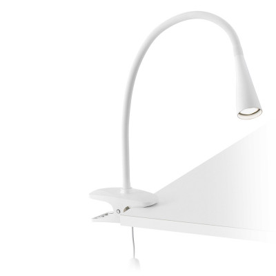 Faro - Indoor - Studio - Lena TL LED clip  - Lampe à poser à pince - Blanc - LS-FR-52059 - Blanc naturel - 4000 K - Diffuse
